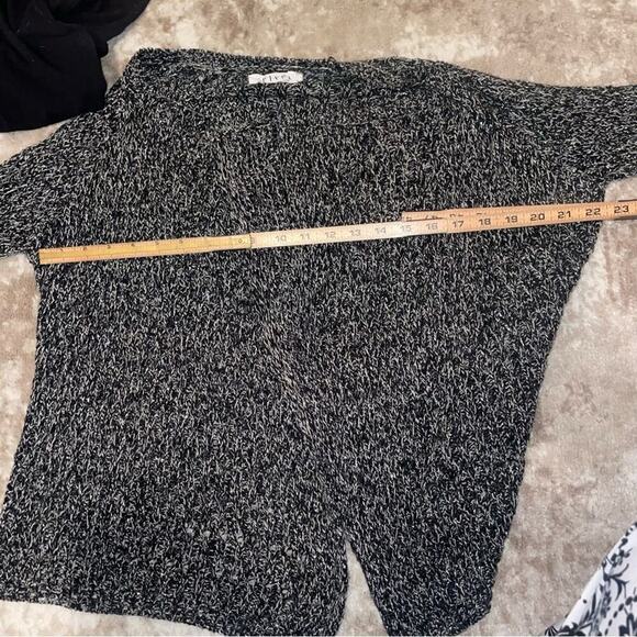 Velvet by Graham & Spencer cardigan sweater black silver cardigan loose SZ MD - Picture 16 of 16